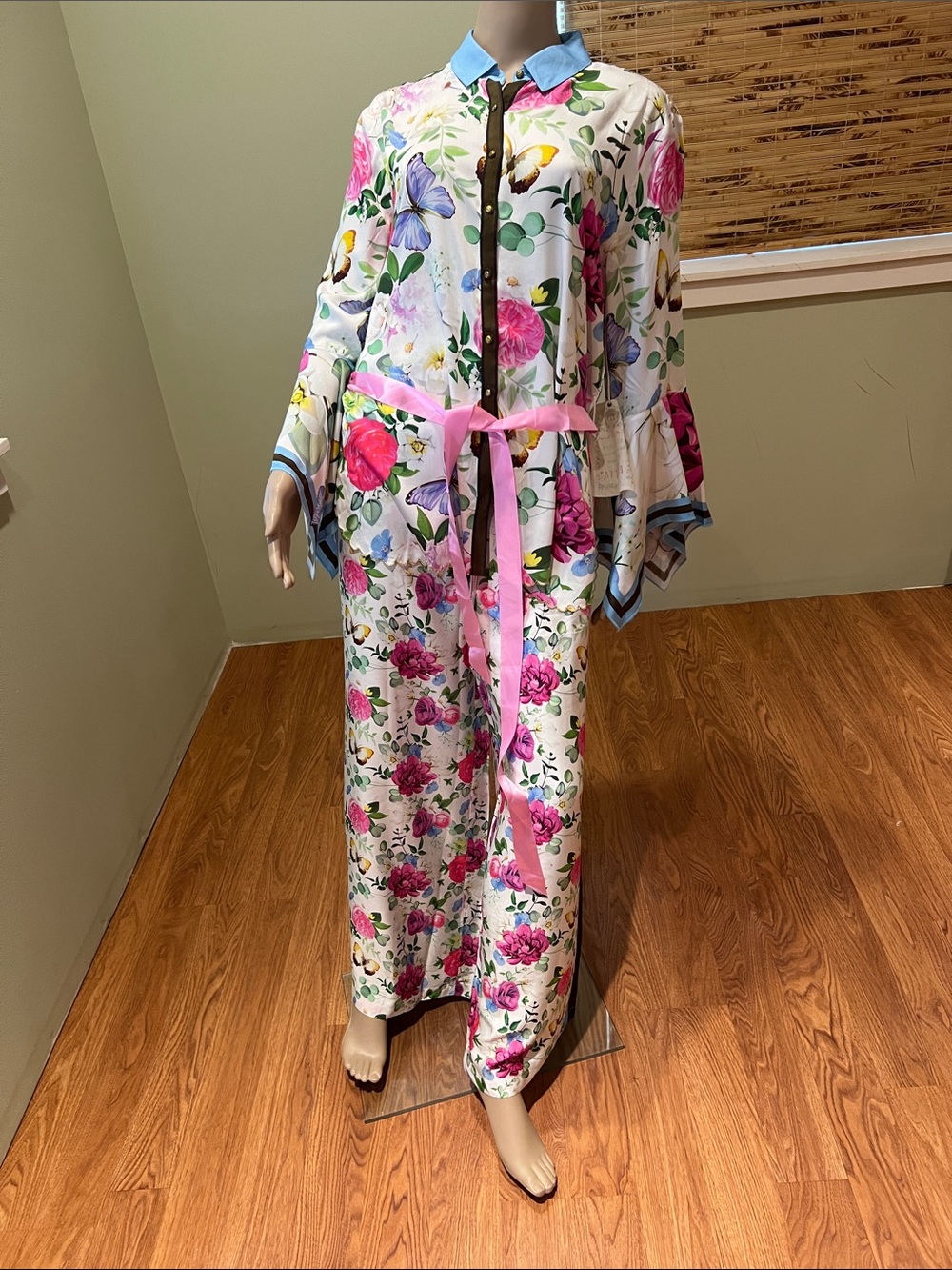 Aratta Serenity Springs Floral Multicolored Two piece Set Size L